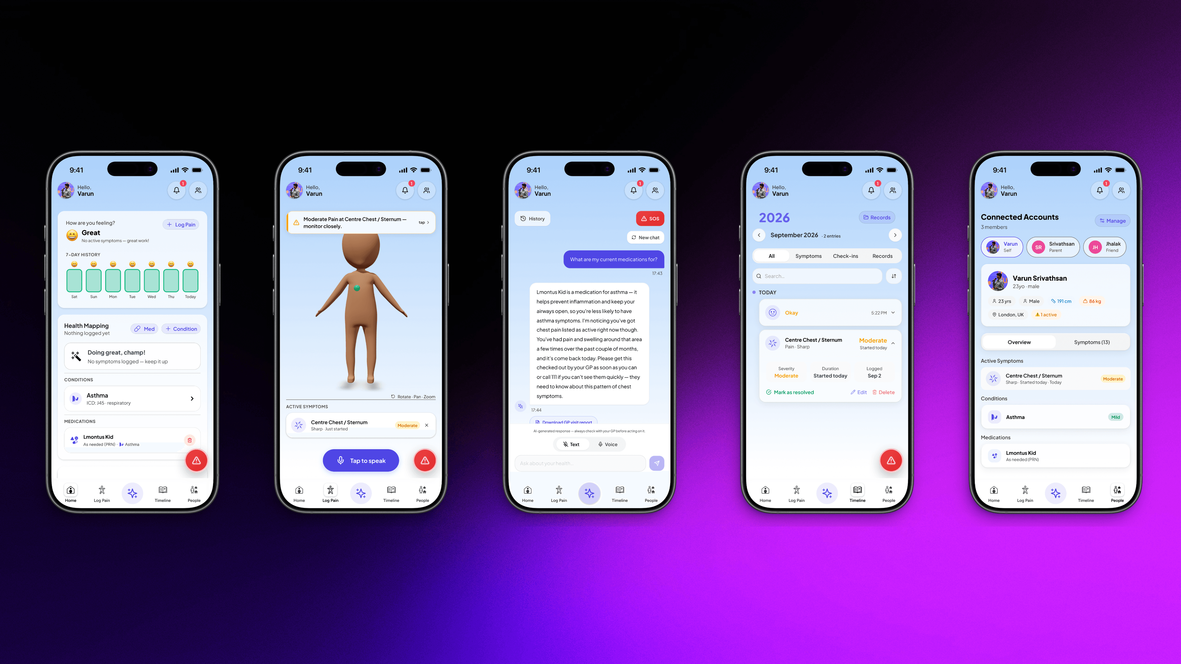 Final key screens across iOS and Android