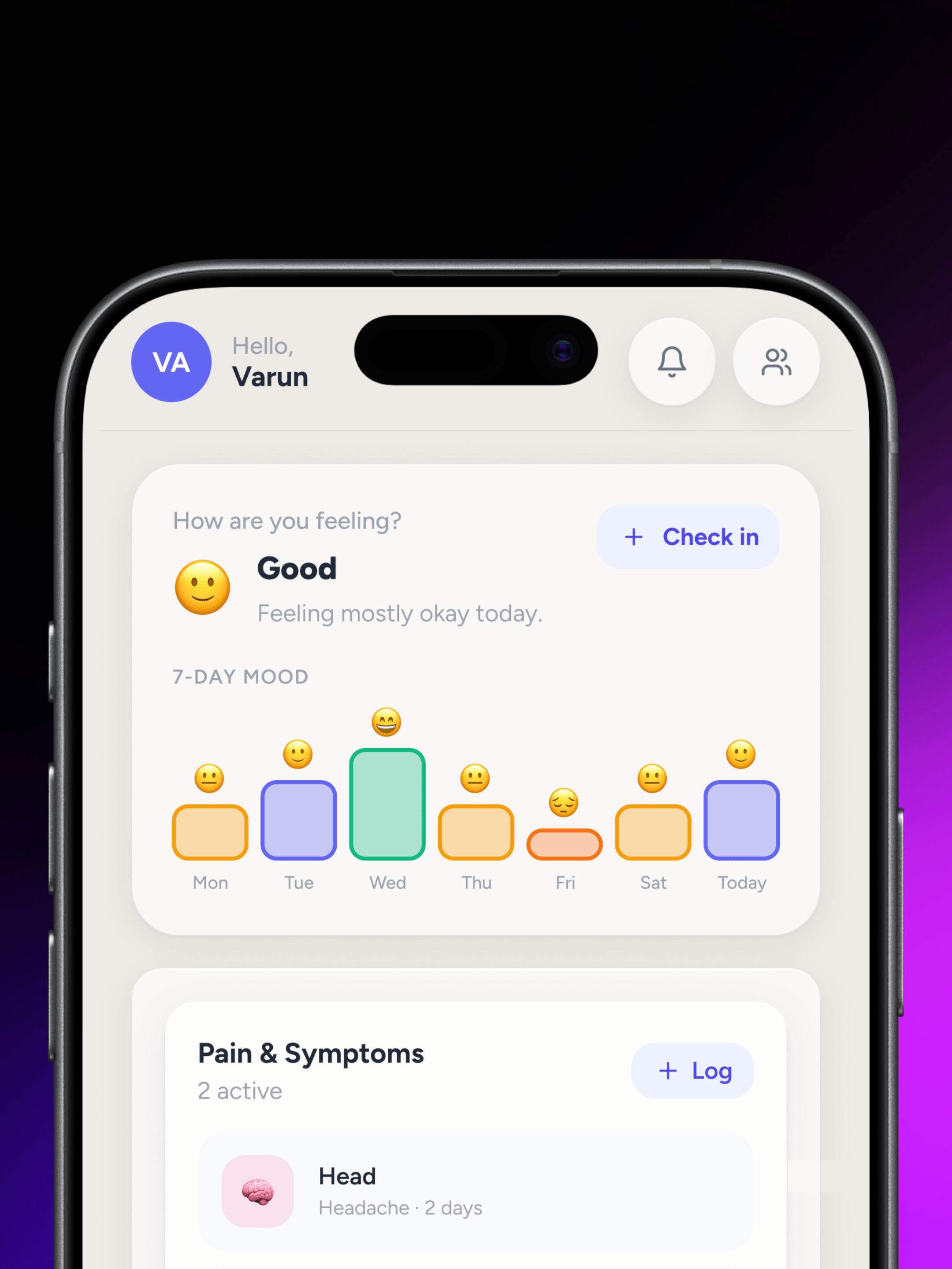 Lo-fi wireframe, manual tracker